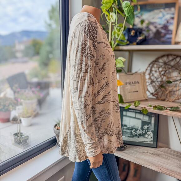 Magnolia Pearl All Seeing Eye Dylan Tee Oversized Long Sleeve, One Size Fits All - Picture 7 of 13